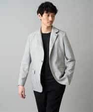 KHJED04139 a.v.v MEN(アー・ヴェ・ヴェ) 【スマート/イージーケア/洗濯機で洗える/毛玉になりにくい/ストレッチ】ドライタッチメランジコンバーチブルジャケット グレー