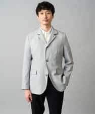 KHJED04139 a.v.v MEN(アー・ヴェ・ヴェ) 【スマート/イージーケア/洗濯機で洗える/毛玉になりにくい/ストレッチ】ドライタッチメランジコンバーチブルジャケット グレー