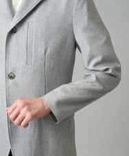 KHJED04139 a.v.v MEN(アー・ヴェ・ヴェ) 【スマート/イージーケア/洗濯機で洗える/毛玉になりにくい/ストレッチ】ドライタッチメランジコンバーチブルジャケット グレー