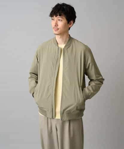 KHJED06099 a.v.v MEN 【イージーケア/洗濯機で洗える/撥水/毛玉になりにくい/ストレッチ】ピケナイロンリブブルゾン