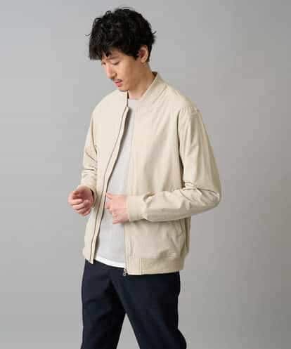 KHJED06099 a.v.v MEN 【イージーケア/洗濯機で洗える/撥水/毛玉になりにくい/ストレッチ】ピケナイロンリブブルゾン