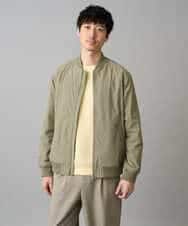 KHJED06099 a.v.v MEN(アー・ヴェ・ヴェ) 【イージーケア/洗濯機で洗える/撥水/毛玉になりにくい/ストレッチ】ピケナイロンリブブルゾン ブラック