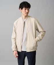 KHJED06099 a.v.v MEN(アー・ヴェ・ヴェ) 【イージーケア/洗濯機で洗える/撥水/毛玉になりにくい/ストレッチ】ピケナイロンリブブルゾン ブラック