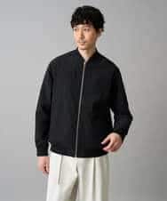 KHJED06099 a.v.v MEN(アー・ヴェ・ヴェ) 【イージーケア/洗濯機で洗える/撥水/毛玉になりにくい/ストレッチ】ピケナイロンリブブルゾン ブラック