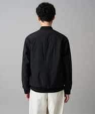 KHJED06099 a.v.v MEN(アー・ヴェ・ヴェ) 【イージーケア/洗濯機で洗える/撥水/毛玉になりにくい/ストレッチ】ピケナイロンリブブルゾン ブラック