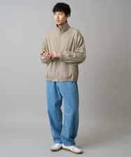 KHJED07129 a.v.v MEN(アー・ヴェ・ヴェ) ジップアップスタンドカラーブルゾン ベージュ