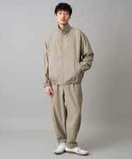 KHJED07129 a.v.v MEN(アー・ヴェ・ヴェ) ジップアップスタンドカラーブルゾン ベージュ