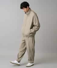 KHJED07129 a.v.v MEN(アー・ヴェ・ヴェ) ジップアップスタンドカラーブルゾン ベージュ