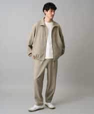 KHJED07129 a.v.v MEN(アー・ヴェ・ヴェ) ジップアップスタンドカラーブルゾン ベージュ