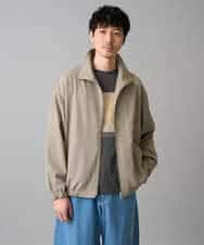 KHJED07129 a.v.v MEN(アー・ヴェ・ヴェ) ジップアップスタンドカラーブルゾン ベージュ
