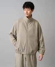 KHJED07129 a.v.v MEN(アー・ヴェ・ヴェ) ジップアップスタンドカラーブルゾン ベージュ