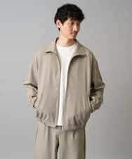 KHJED07129 a.v.v MEN(アー・ヴェ・ヴェ) ジップアップスタンドカラーブルゾン ベージュ