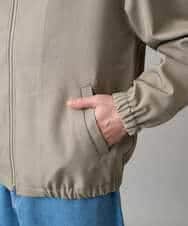 KHJED07129 a.v.v MEN(アー・ヴェ・ヴェ) ジップアップスタンドカラーブルゾン ベージュ