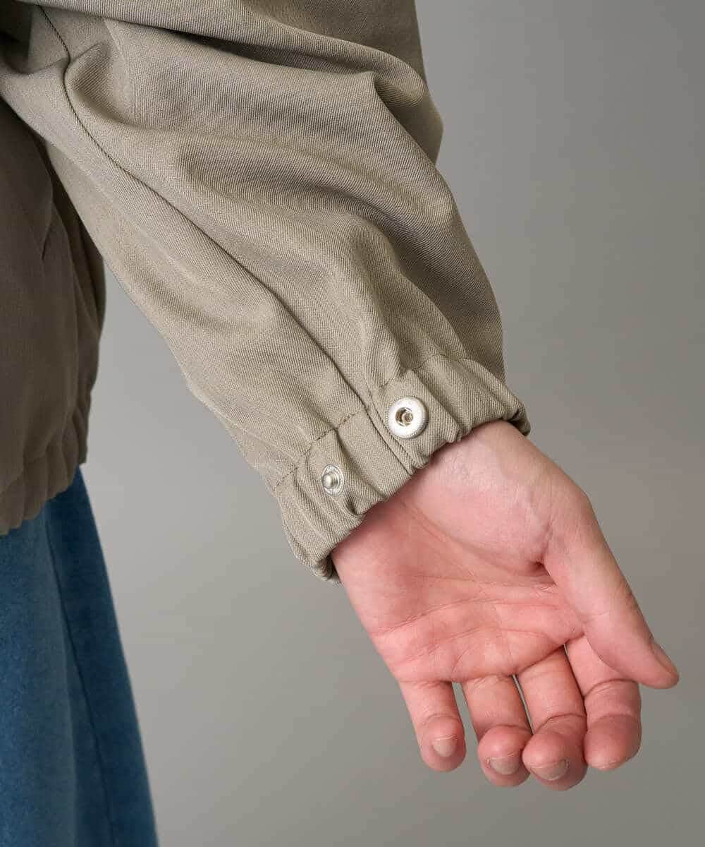 KHJED07129 a.v.v MEN(アー・ヴェ・ヴェ) ジップアップスタンドカラーブルゾン ベージュ