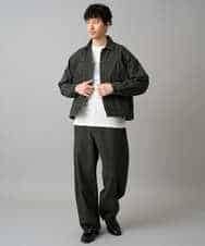 KHJED10119 a.v.v MEN(アー・ヴェ・ヴェ) 【洗濯機で洗える】ワイドシルエットデニムジャケット ブラック