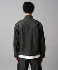 KHJED10119 a.v.v MEN(アー・ヴェ・ヴェ) 【洗濯機で洗える】ワイドシルエットデニムジャケット ブラック