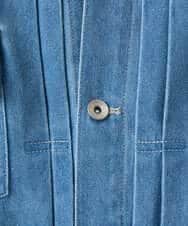 KHJED10119 a.v.v MEN(アー・ヴェ・ヴェ) 【洗濯機で洗える】ワイドシルエットデニムジャケット ブラック