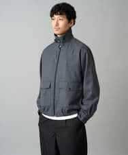 KHJED12129 a.v.v MEN(アー・ヴェ・ヴェ) 【イージーケア/洗濯機で洗える/毛玉になりにくい】ワイドシルエットショートブルゾン ネイビー