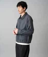 KHJED12129 a.v.v MEN(アー・ヴェ・ヴェ) 【イージーケア/洗濯機で洗える/毛玉になりにくい】ワイドシルエットショートブルゾン ネイビー