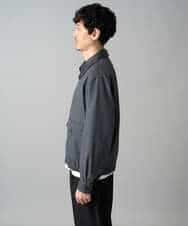 KHJED12129 a.v.v MEN(アー・ヴェ・ヴェ) 【イージーケア/洗濯機で洗える/毛玉になりにくい】ワイドシルエットショートブルゾン ネイビー