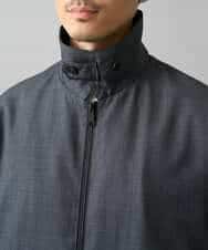 KHJED12129 a.v.v MEN(アー・ヴェ・ヴェ) 【イージーケア/洗濯機で洗える/毛玉になりにくい】ワイドシルエットショートブルゾン ネイビー