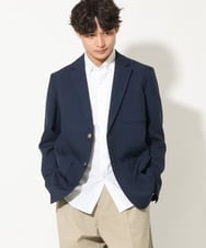 KHJEV19130 a.v.v MEN(アー・ヴェ・ヴェ) 【ドライタッチ】シングル紺ブレザー ネイビー