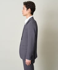 KHJEV80130 a.v.v MEN(アー・ヴェ・ヴェ) 【ビジネス/七五三/セレモニー】シャークスキンストレッチテーラードジャケット（セットアップ可） ダークグレー