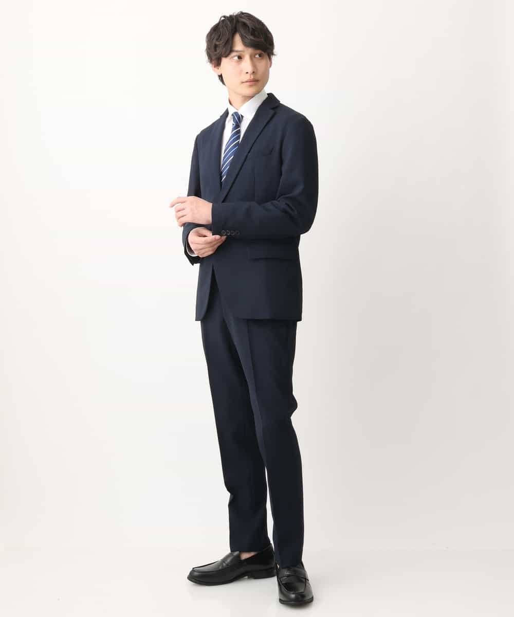 KHJEV81130 a.v.v MEN(アー・ヴェ・ヴェ) 【ビジネス/七五三/セレモニー】ドライオックステーラードジャケット（セットアップ可） ネイビー