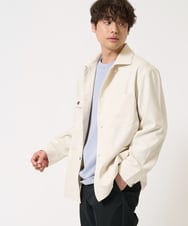 KHJFA02099 a.v.v MEN(アー・ヴェ・ヴェ) 【イージーケア/洗濯機で洗える】ワイドシルエットカバーオール アイボリー