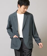 KHJFA24099 a.v.v MEN(アー・ヴェ・ヴェ) 【接触冷感/イージーケア】サマーテーラードジャケット【春リライト2】 ダークグレー