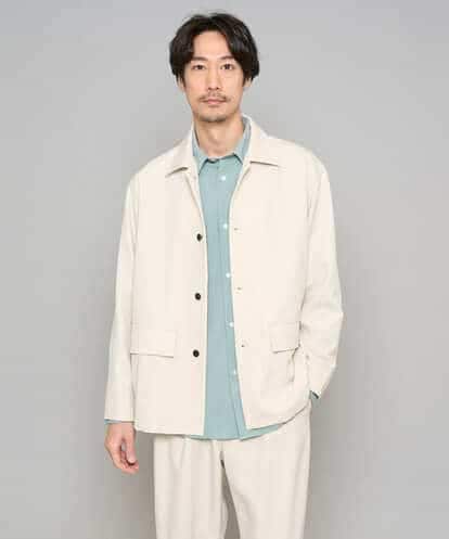 KHJFD14109 a.v.v MEN 【イージーケア/洗濯機で洗える/速乾/毛玉になりにくい/ストレッチ】メランジストレッチカバーオール