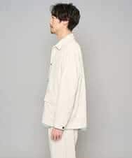 KHJFD14109 a.v.v MEN(アー・ヴェ・ヴェ) 【イージーケア/洗濯機で洗える/速乾/毛玉になりにくい/ストレッチ】メランジストレッチカバーオール ライトグレー