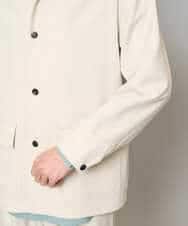 KHJFD14109 a.v.v MEN(アー・ヴェ・ヴェ) 【イージーケア/洗濯機で洗える/速乾/毛玉になりにくい/ストレッチ】メランジストレッチカバーオール ライトグレー