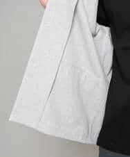 KHJFD14109 a.v.v MEN(アー・ヴェ・ヴェ) 【イージーケア/洗濯機で洗える/速乾/毛玉になりにくい/ストレッチ】メランジストレッチカバーオール ライトグレー