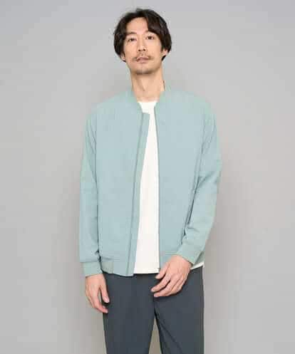 KHJFD17099 a.v.v MEN 【イージーケア/洗濯機で洗える/毛玉になりにくい/ストレッチ】リライトリブブルゾン