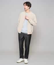 KHJFD17099 a.v.v MEN(アー・ヴェ・ヴェ) 【イージーケア/洗濯機で洗える/毛玉になりにくい/ストレッチ】リライトリブブルゾン ベージュ