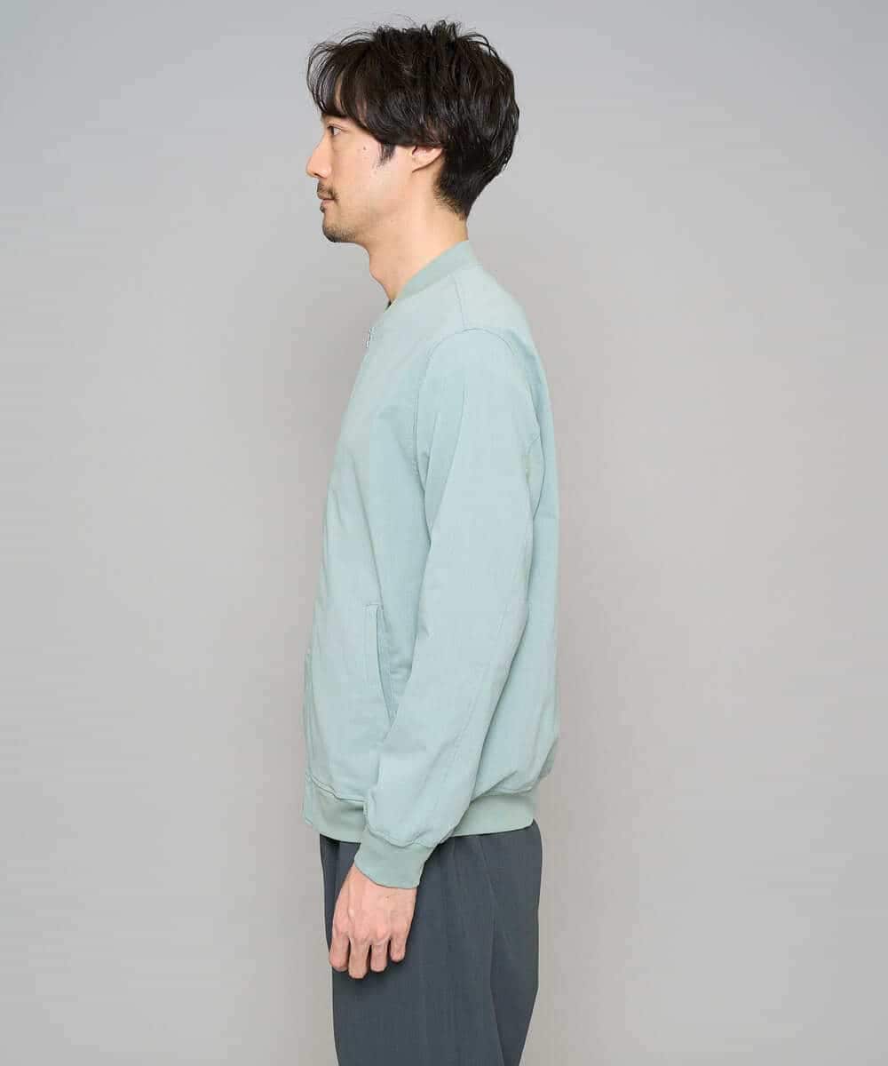 KHJFD17099 a.v.v MEN(アー・ヴェ・ヴェ) 【イージーケア/洗濯機で洗える/毛玉になりにくい/ストレッチ】リライトリブブルゾン ベージュ