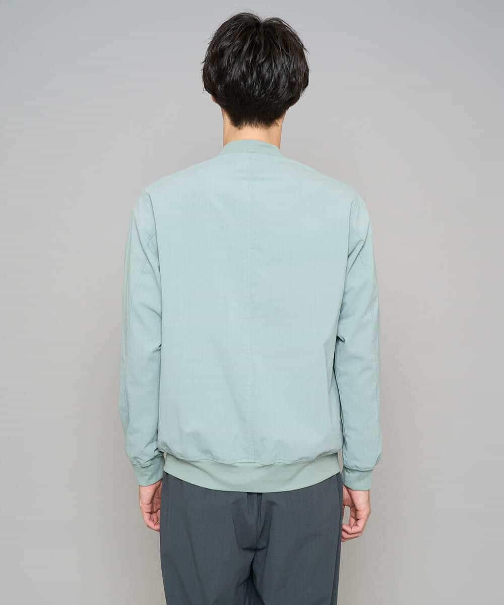 KHJFD17099 a.v.v MEN(アー・ヴェ・ヴェ) 【イージーケア/洗濯機で洗える/毛玉になりにくい/ストレッチ】リライトリブブルゾン ベージュ