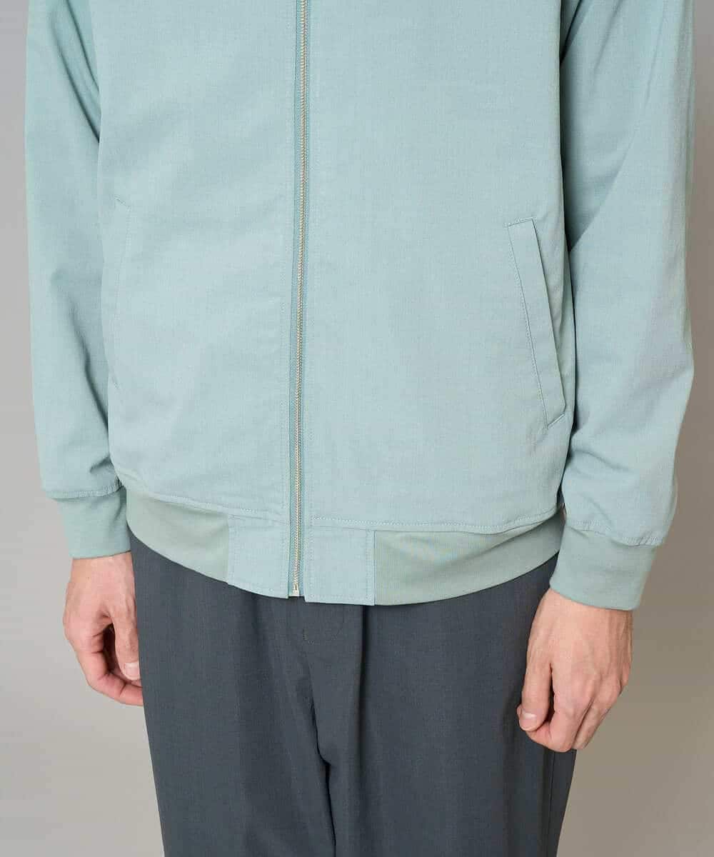 KHJFD17099 a.v.v MEN(アー・ヴェ・ヴェ) 【イージーケア/洗濯機で洗える/毛玉になりにくい/ストレッチ】リライトリブブルゾン ベージュ