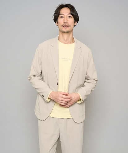 KHJFD24109 a.v.v MEN 【イージーケア/洗濯機で洗える/毛玉になりにくい/ストレッチ】春リライト テーラードジャケット