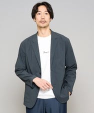 KHJFD24109 a.v.v MEN(アー・ヴェ・ヴェ) 春夏のカジュアルジャケットスタイルにぜひ【イージーケア/洗濯機で洗える/毛玉になりにくい/ストレッチ】春リライト テーラードジャケット ダークグレー