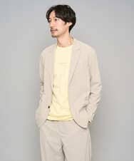 KHJFD24109 a.v.v MEN(アー・ヴェ・ヴェ) 【イージーケア/洗濯機で洗える/毛玉になりにくい/ストレッチ】春リライト テーラードジャケット ダークグレー