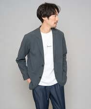 KHJFD24109 a.v.v MEN(アー・ヴェ・ヴェ) 【イージーケア/洗濯機で洗える/毛玉になりにくい/ストレッチ】春リライト テーラードジャケット ダークグレー