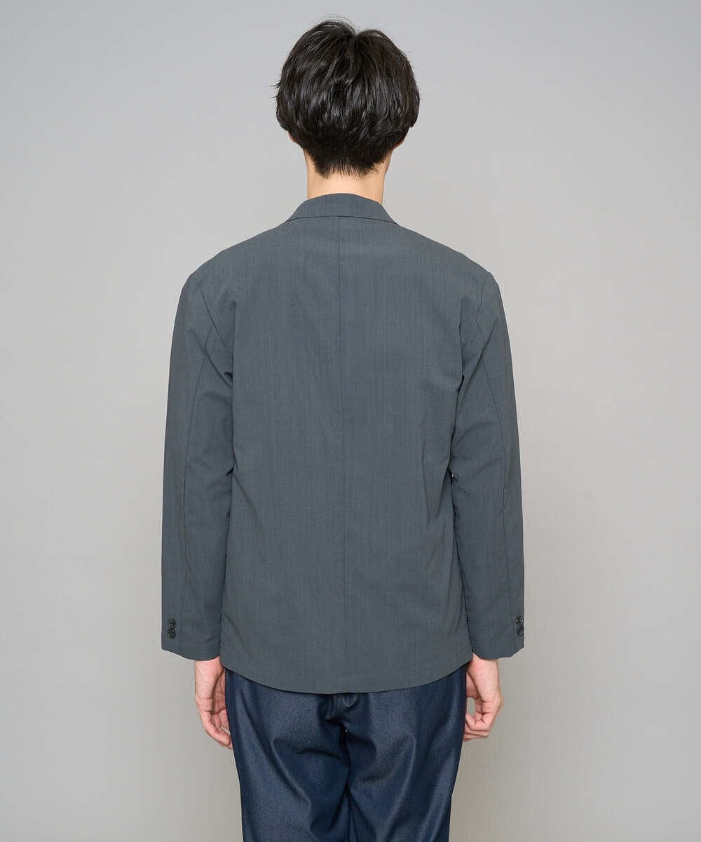 KHJFD24109 a.v.v MEN(アー・ヴェ・ヴェ) 【イージーケア/洗濯機で洗える/毛玉になりにくい/ストレッチ】春リライト テーラードジャケット ダークグレー