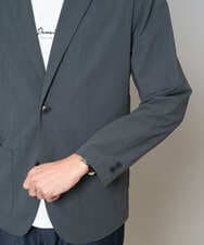 KHJFD24109 a.v.v MEN(アー・ヴェ・ヴェ) 【イージーケア/洗濯機で洗える/毛玉になりにくい/ストレッチ】春リライト テーラードジャケット ダークグレー