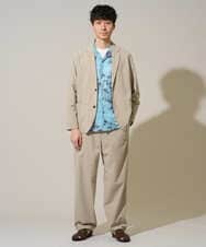 KHJFD24109 a.v.v MEN(アー・ヴェ・ヴェ) 春夏のカジュアルジャケットスタイルにぜひ【イージーケア/洗濯機で洗える/毛玉になりにくい/ストレッチ】春リライト テーラードジャケット ダークグレー