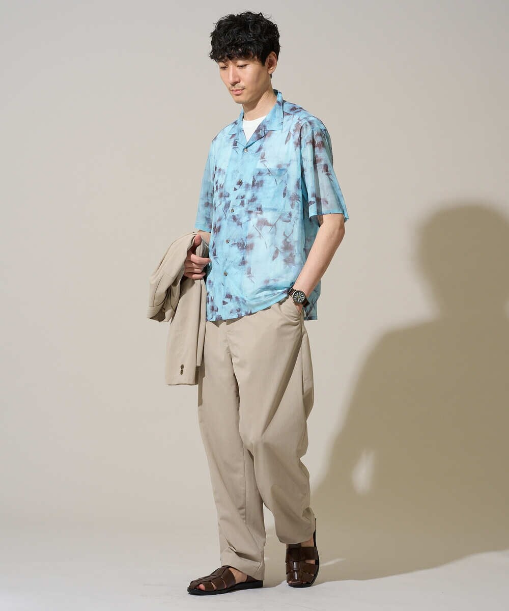 KHJFD24109 a.v.v MEN(アー・ヴェ・ヴェ) 春夏のカジュアルジャケットスタイルにぜひ【イージーケア/洗濯機で洗える/毛玉になりにくい/ストレッチ】春リライト テーラードジャケット ダークグレー