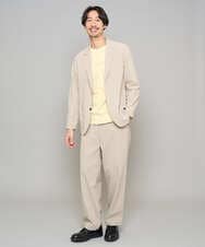 KHJFD24109 a.v.v MEN(アー・ヴェ・ヴェ) 【イージーケア/洗濯機で洗える/毛玉になりにくい/ストレッチ】春リライト テーラードジャケット ダークグレー