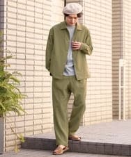 KHJFS17089 a.v.v MEN(アー・ヴェ・ヴェ) 【洗濯機で洗える/防シワ】リライト コーチジャケット ブルー