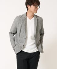 KHJGA16099 a.v.v MEN(アー・ヴェ・ヴェ) 【イージーケア/ストレッチ】スラブカノコサマージャケット ダークグレー